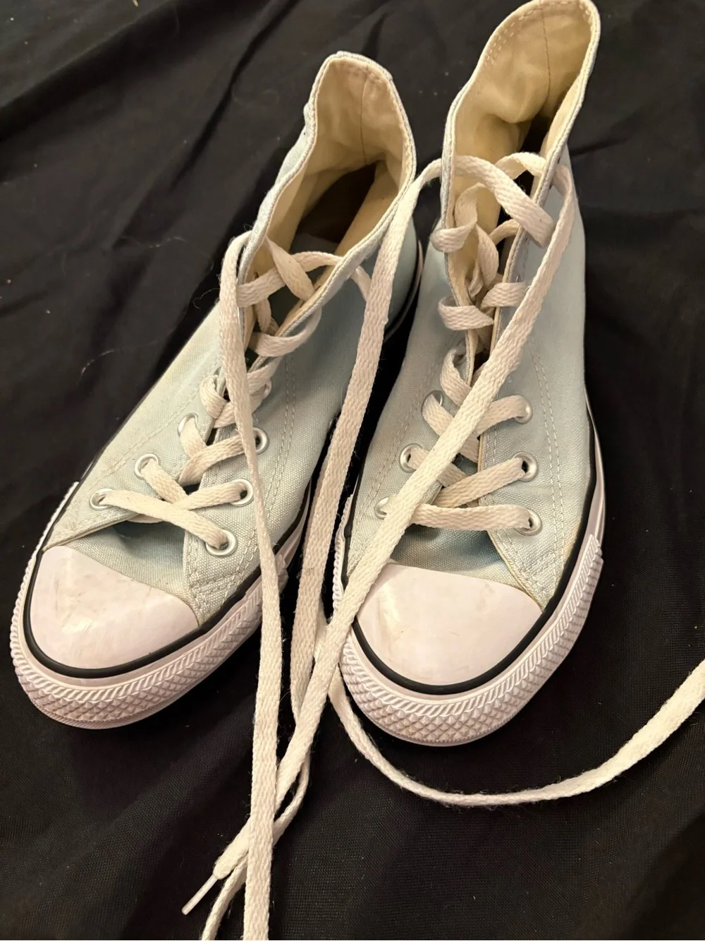 Converse High Top Sneakers in Light blue Canvas